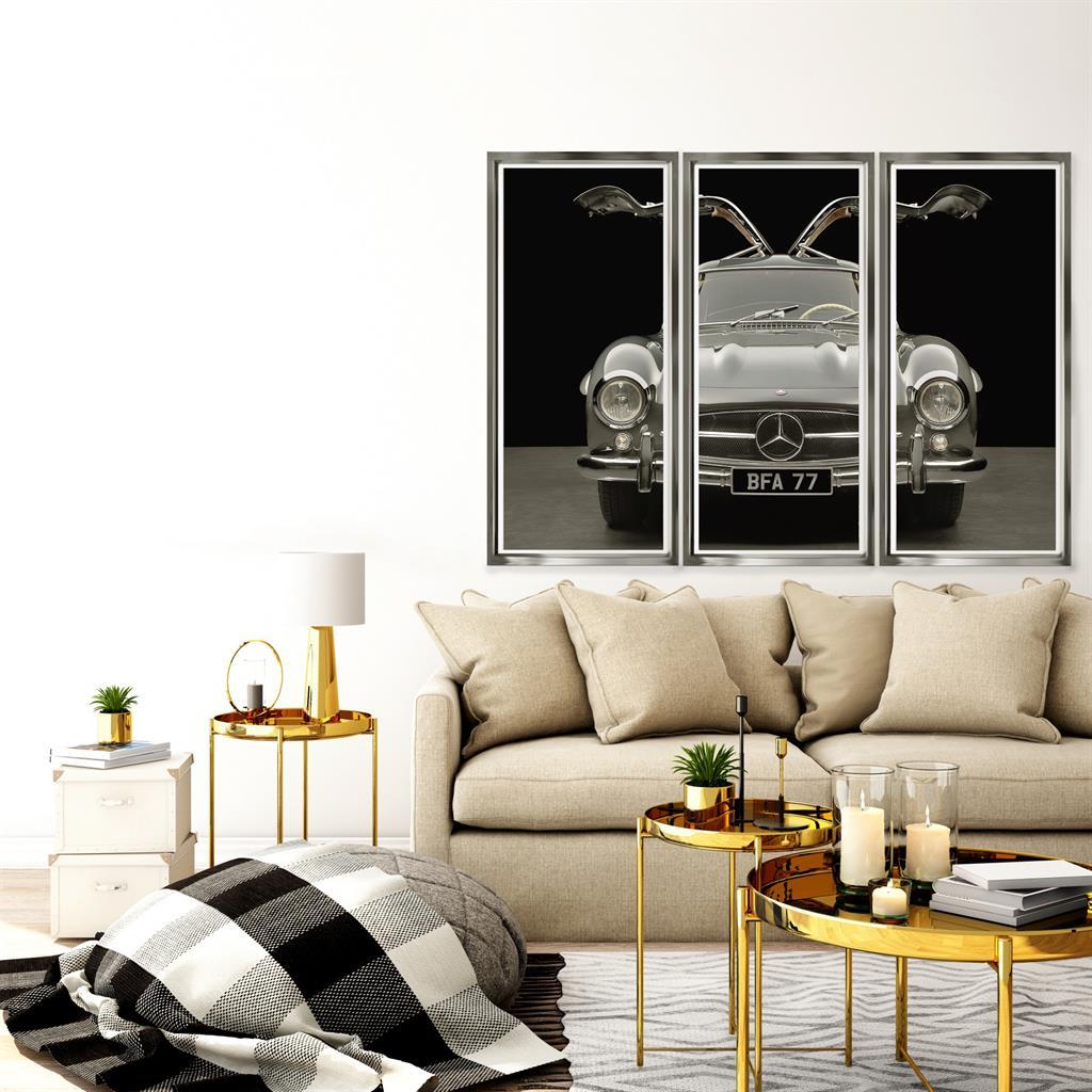 Brookpace Fine Art - Mercedes SL Gull Wing-Wandbild-Brookpace Lascelles-TOJU Interior