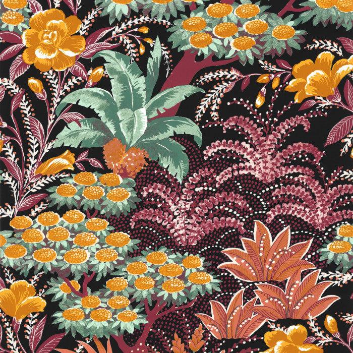 Casamance - Tapete Alba-Tapeten-Casamance-Noir/grenat - 75080406-TOJU Interior