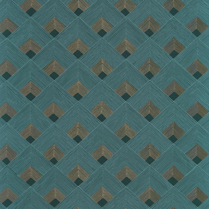 Casamance - Tapete Ondes-Tapeten-Casamance-Emeraude - 74470926-TOJU Interior