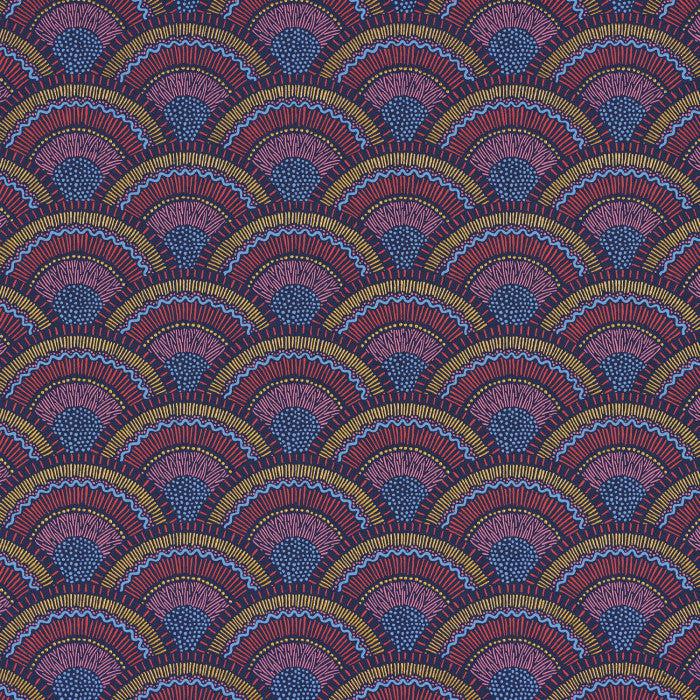 Casamance - Tapete Otto-Tapeten-Casamance-Marine/magenta - 74821646-TOJU Interior