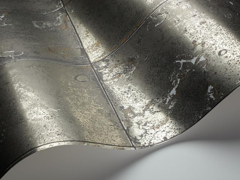 Cole and Son - Tapete Antique Mirror Wallpaper-Tapeten-Cole & Son-Metallic Gilver (Foil) 92/2009-TOJU Interior