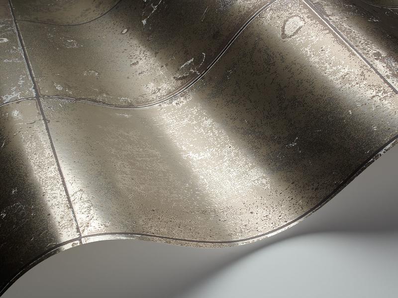 Cole and Son - Tapete Antique Mirror Wallpaper-Tapeten-Cole & Son-Metallic Pewter(Foil) 92/2008-TOJU Interior