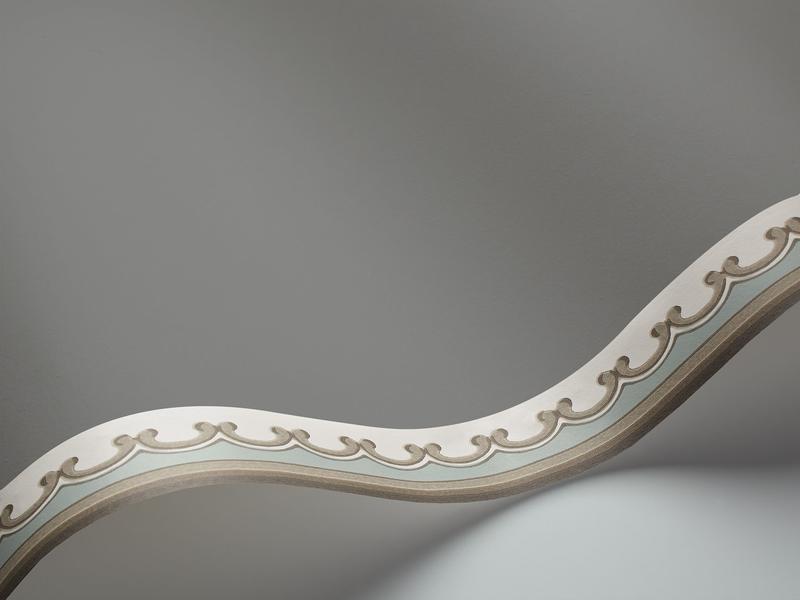Cole and Son - Tapete Broderie Border Wallpaper-Tapeten-Cole & Son-Duck Egg & Taupe S99/14059-TOJU Interior