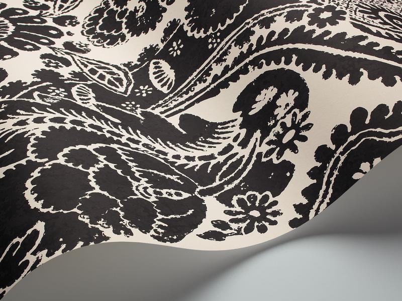 Cole and Son - Tapete Chatterton Wallpaper-Tapeten-Cole & Son-Black on White S94/2010-TOJU Interior