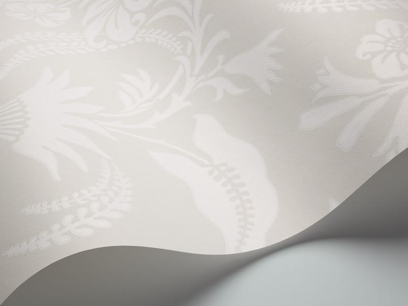 Cole and Son - Tapete Cranley Wallpaper-Tapeten-Cole & Son-Chalk on Eau di Nil S88/5020-TOJU Interior