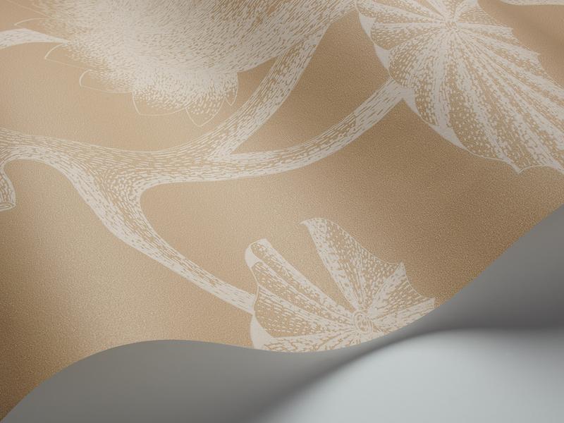 Cole and Son - Tapete Lily Wallpaper-Tapeten-Cole & Son-Parchment auf Sand S69/3113-TOJU Interior
