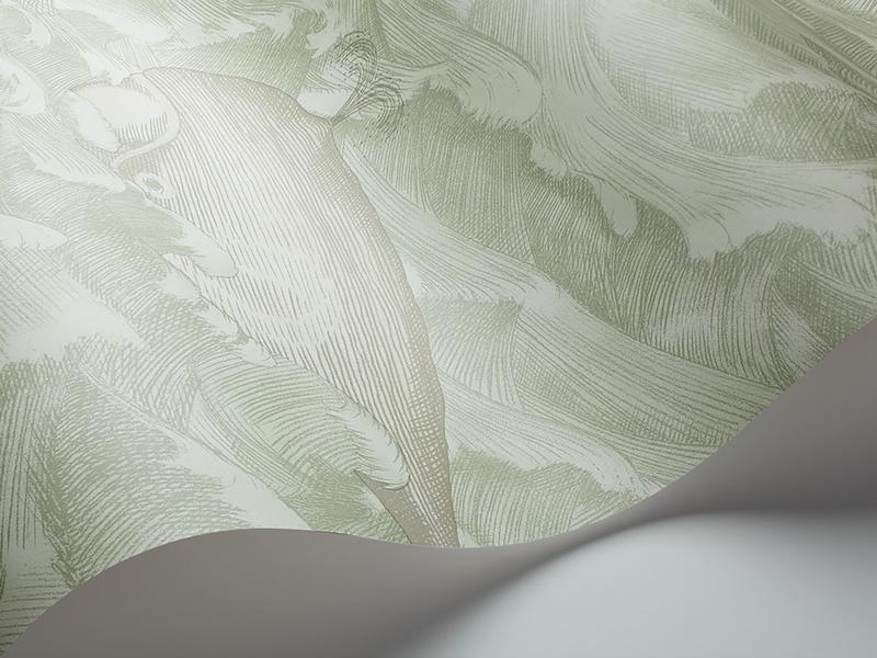 Cole and Son - Tapete Melville Wallpaper-Tapeten-Cole & Son-Stone & Soft Olive S103/1001-TOJU Interior
