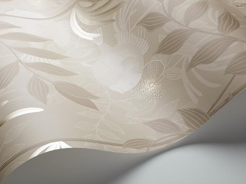 Cole and Son - Tapete Nautilus Wallpaper-Tapeten-Cole & Son-Stone & Linen S103/4021-TOJU Interior