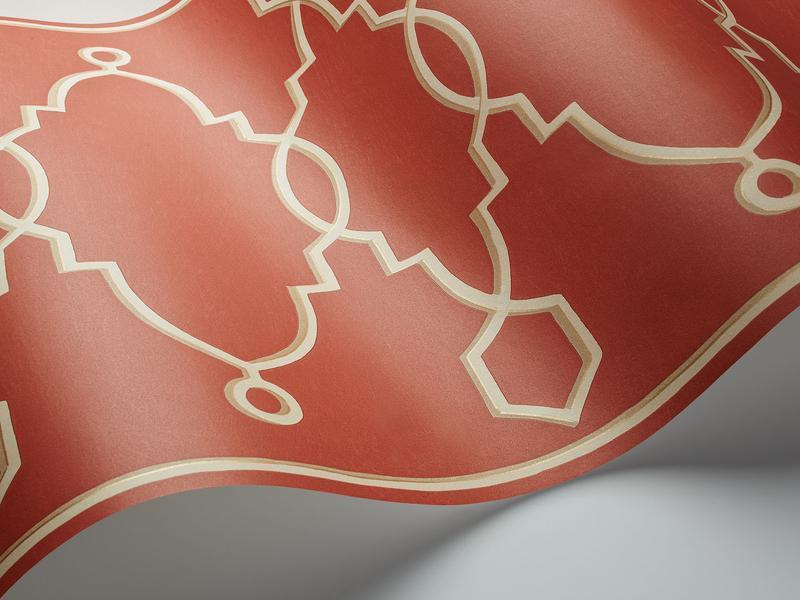 Cole and Son - Tapete Parterre Border Wallpaper-Tapeten-Cole & Son-Rouge S99/3018-TOJU Interior