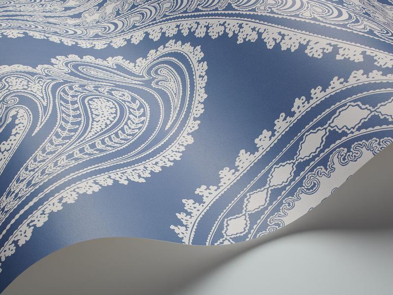 Cole and Son - Tapete Rajapur Wallpaper-Tapeten-Cole & Son-Chalk auf Blau 95/2014-TOJU Interior