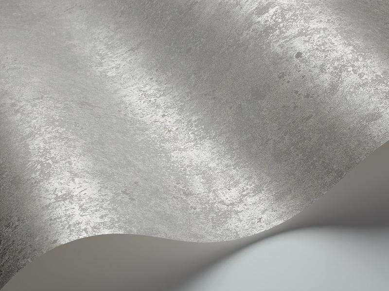 Cole and Son - Tapete Salvage Wallpaper-Tapeten-Cole & Son-Metallic Silver S92/11052-TOJU Interior