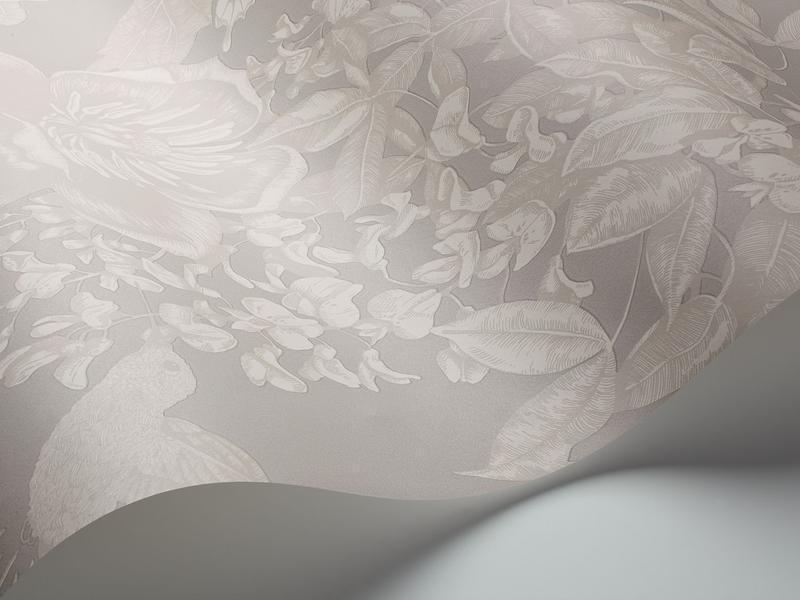 Cole and Son - Tapete Tivoli Wallpaper-Tapeten-Cole & Son-White on Grey S99/7030-TOJU Interior