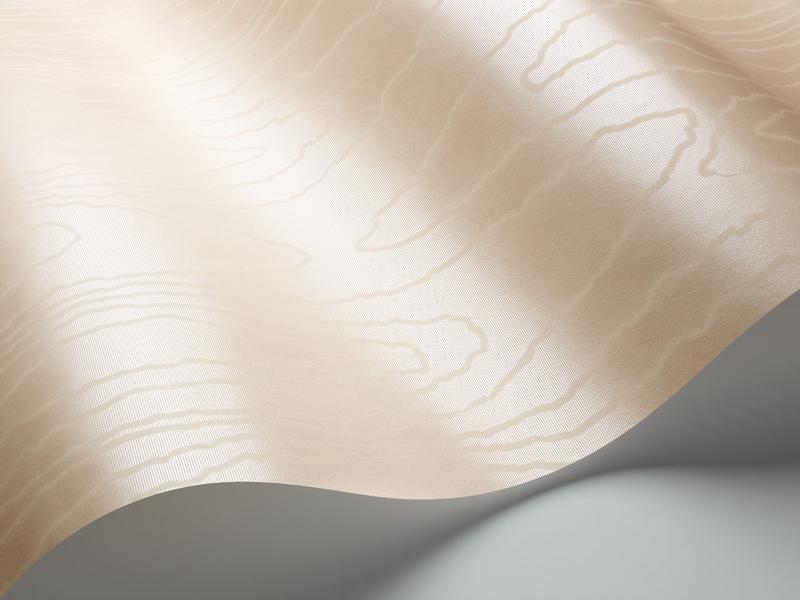 Cole and Son - Tapete Watered Silk Wallpaper-Tapeten-Cole & Son-Mica Plaster Pink S106/1007-TOJU Interior