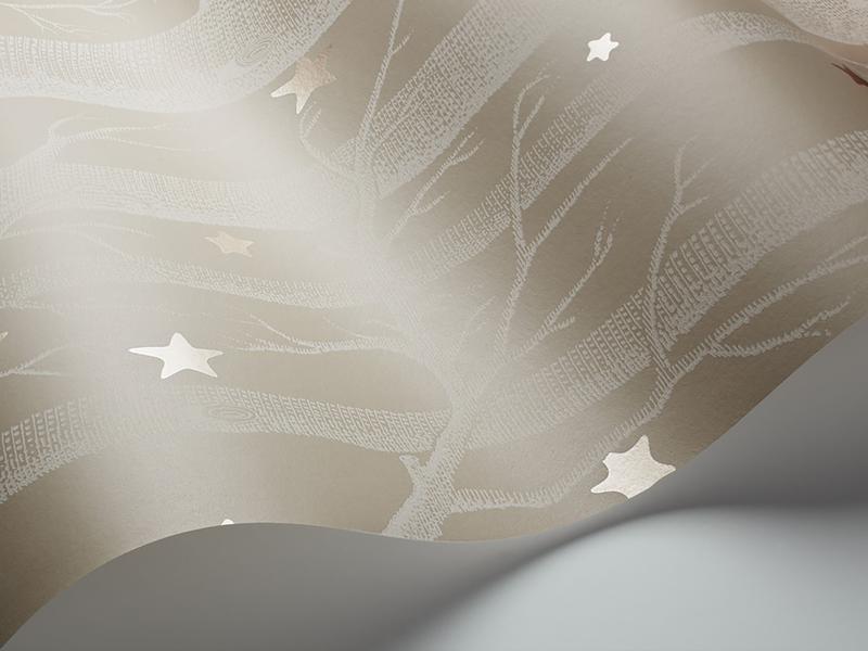 Cole and Son - Tapete Woods & Stars Wallpaper-Tapeten-Cole & Son-Linen S103/11047-TOJU Interior