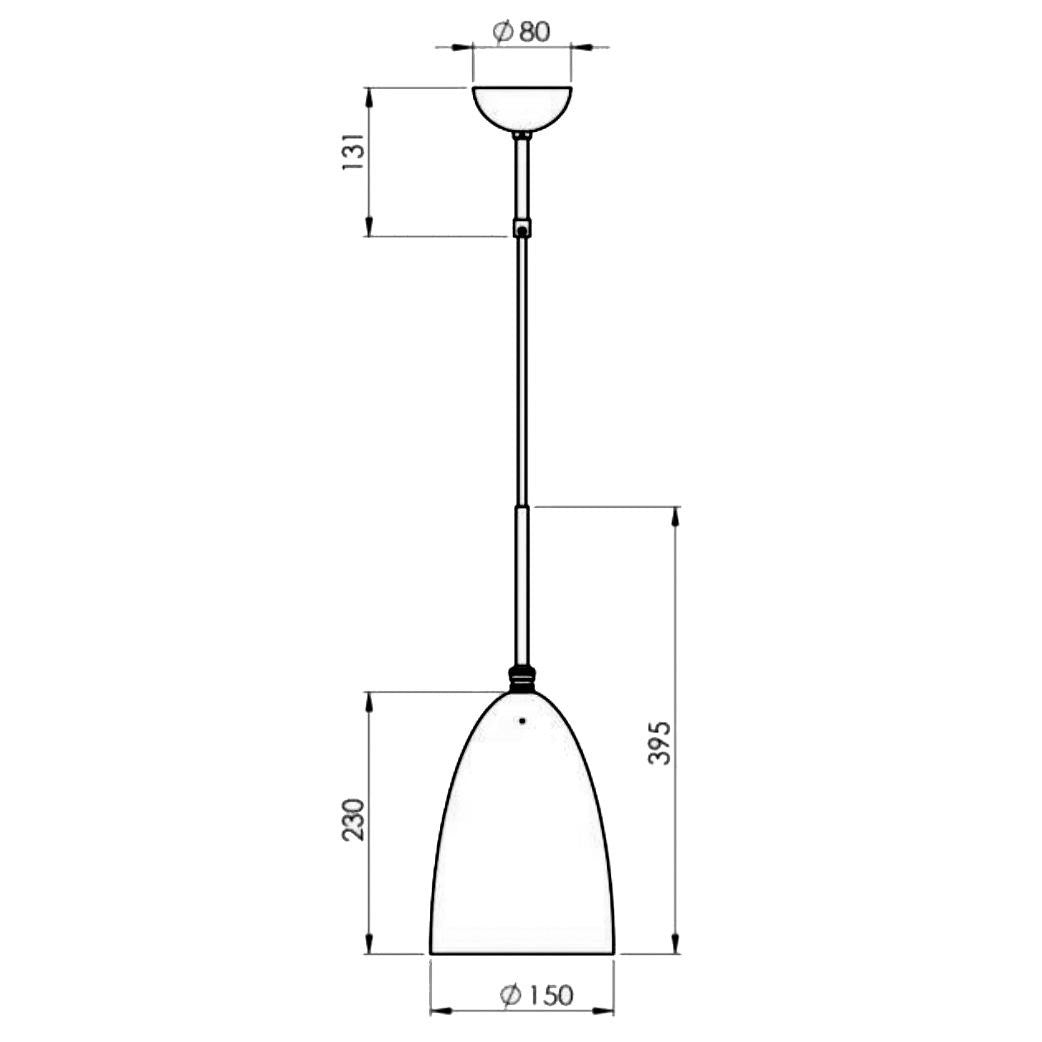 Gubi - Pendelleuchte Gräshoppa-Gubi-Kohlenschwarz/messing/pulverbeschichtet/Schirm-TOJU Interior