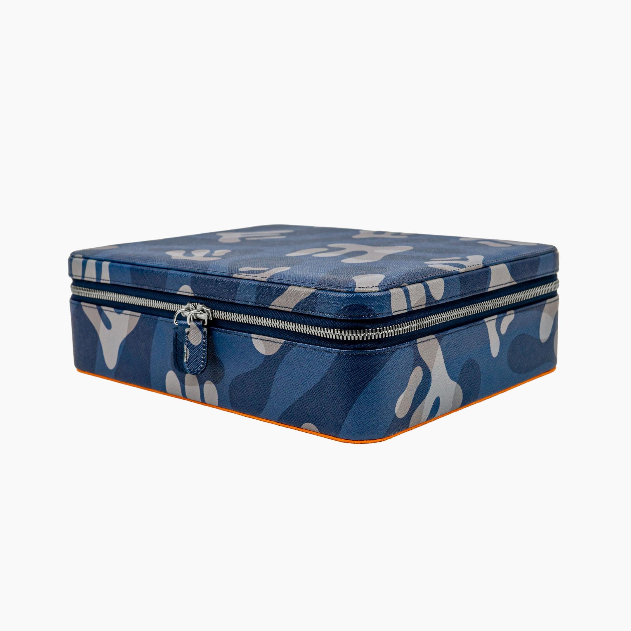 IFL Watches - Blue Camo Watch Box – 10 Uhren-Uhrenbox-TOJU Interior