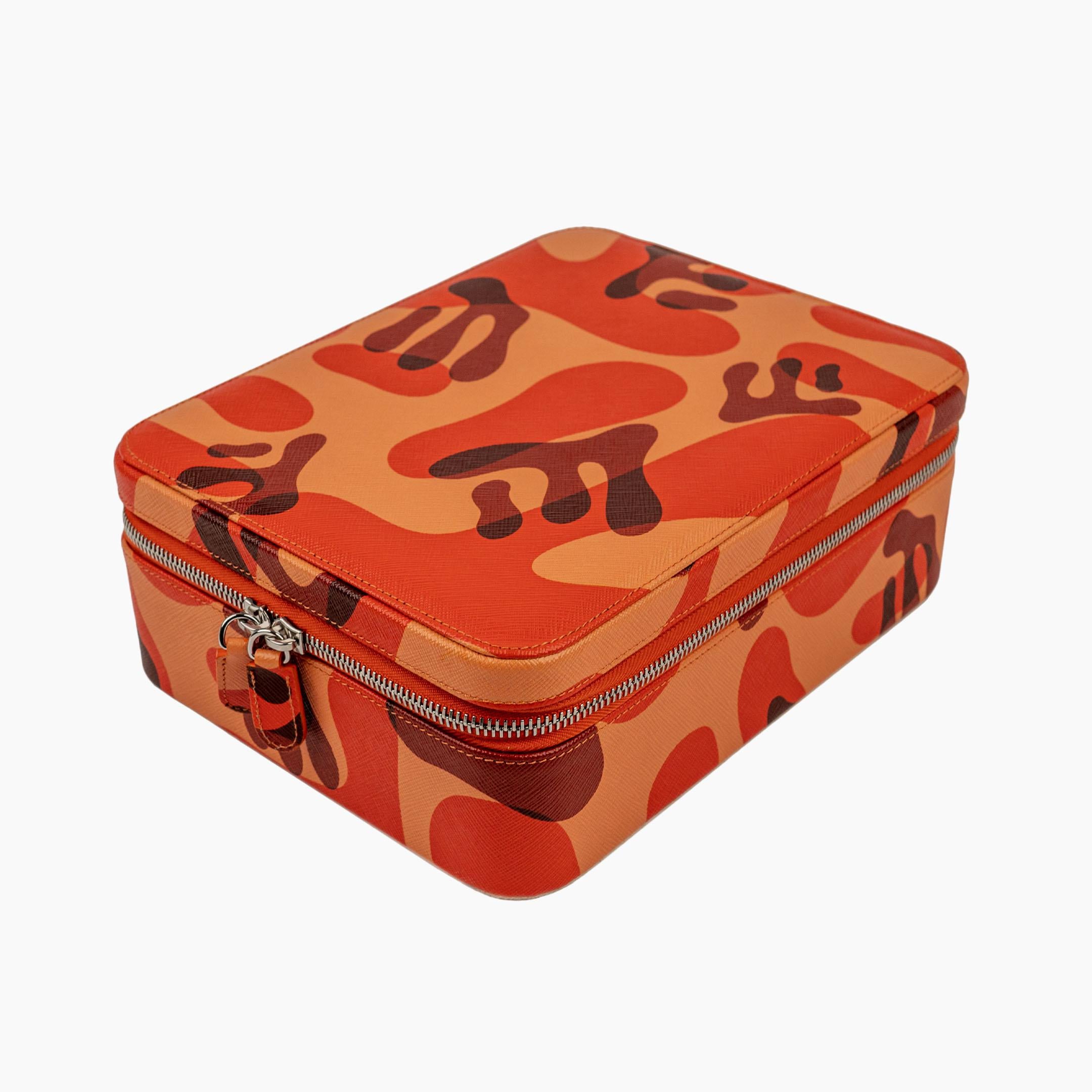 IFL Watches - Orange Camo Watch Box – 6 Uhren-Uhrenbox-TOJU Interior