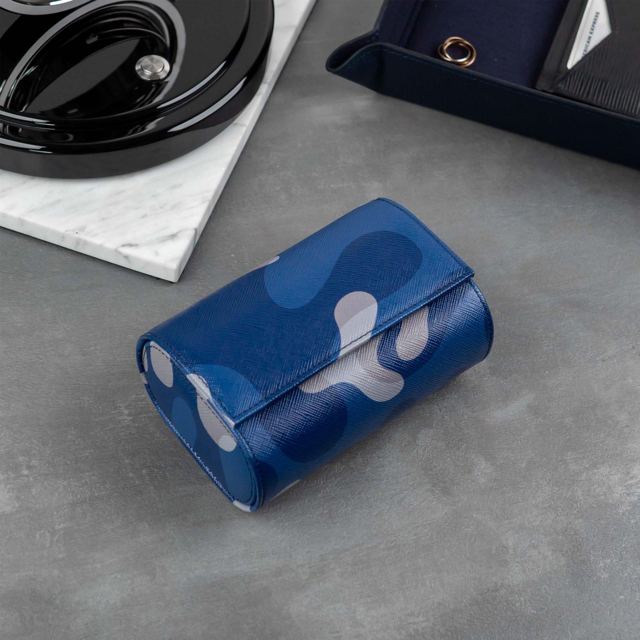 IFL Watches - Watch Roll - Blue Camo Watch Roll für 2 Uhren-Uhrenrolle-TOJU Interior