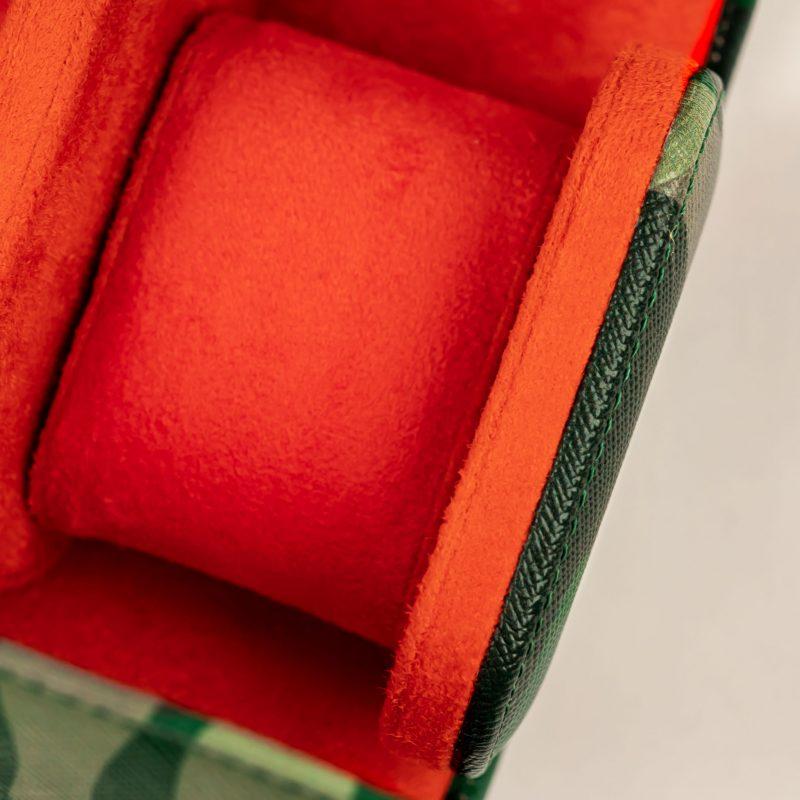 IFL Watches - Watch Roll - Green Camo Watch Roll für 4 Uhren-Uhrenrolle-TOJU Interior