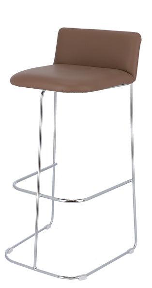 Jan Kurtz - Barhocker Ragno-Stühle-Jan Kurtz-Taupe/Chrom-TOJU Interior