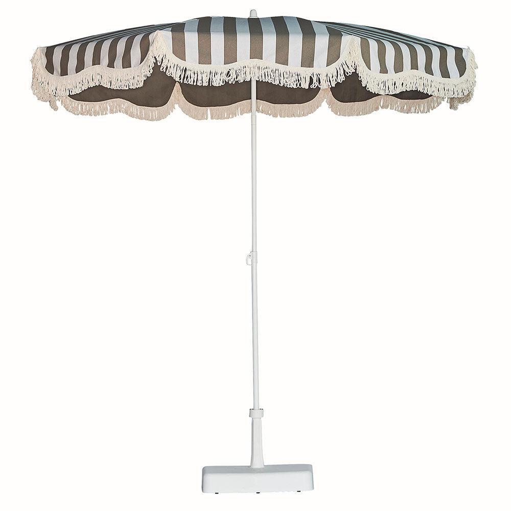 Jan Kurtz - Sonnenschirm Retro-Sonnenschirme-Jan Kurtz-Weiß/taupe-TOJU Interior