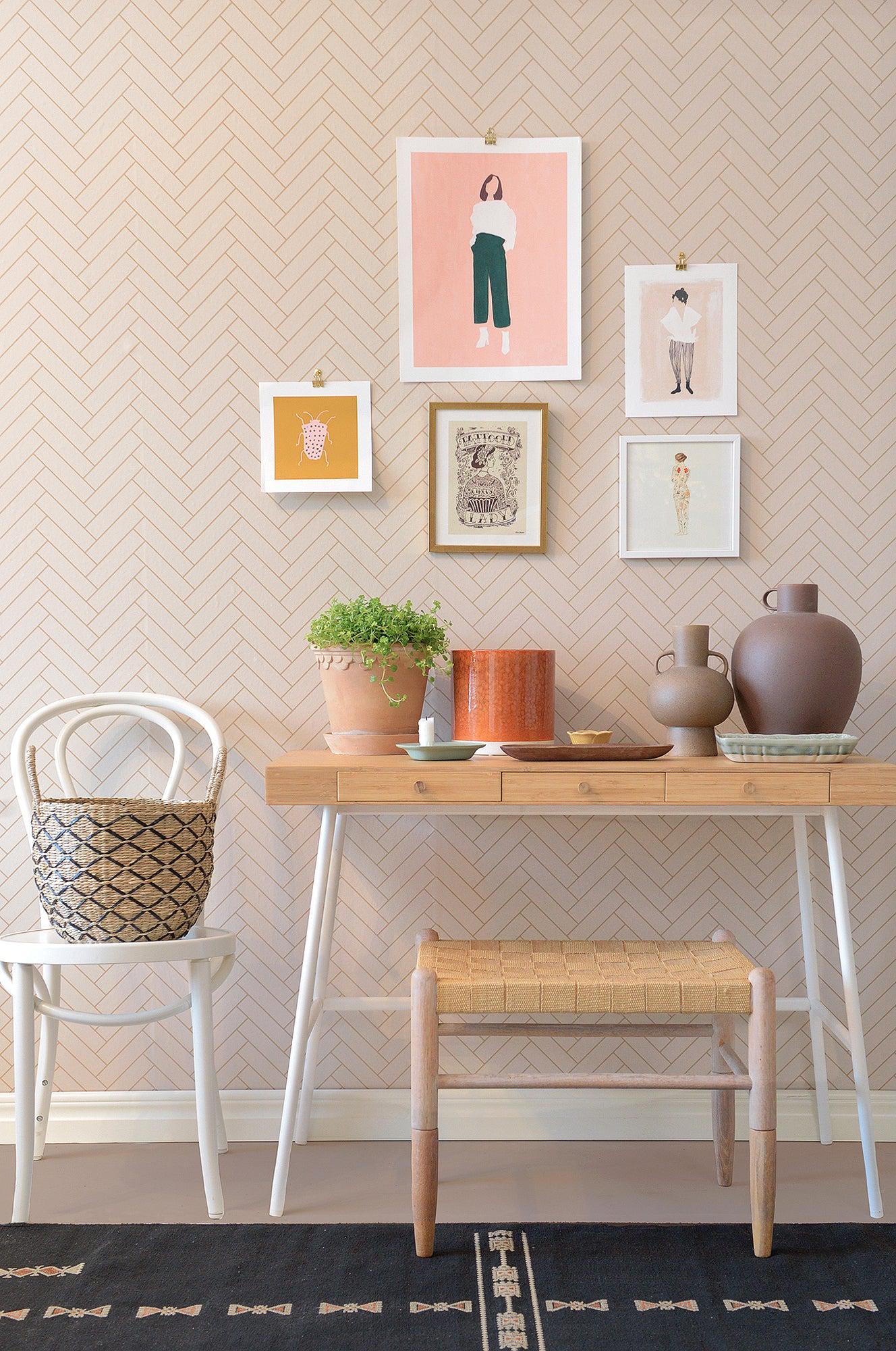 Majvillan - Tapete Herringbone-Tapeten-Majvillan-TOJU Interior