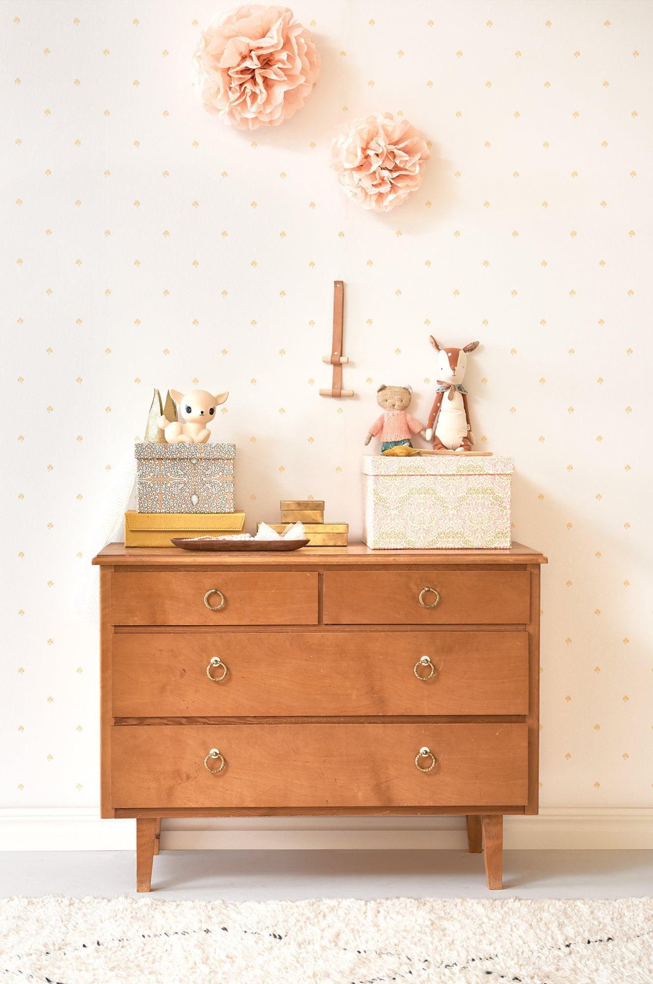 Majvillan - Tapete Holly Gold-Tapeten-Majvillan-TOJU Interior