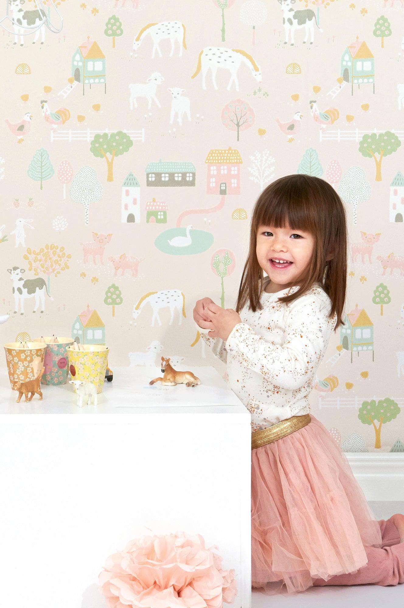 Majvillan - Tapete My Farm-Tapeten-Majvillan-TOJU Interior