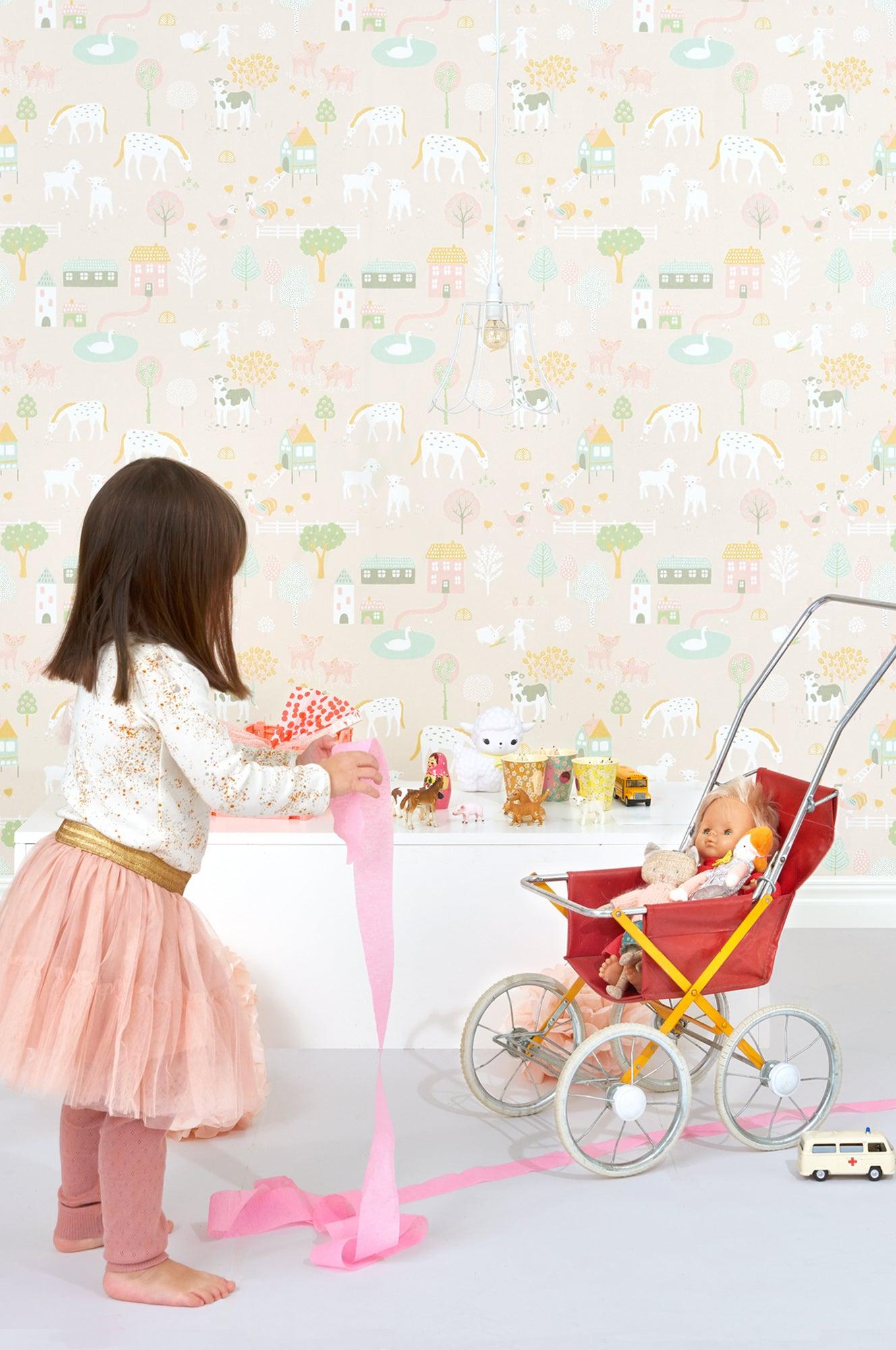 Majvillan - Tapete My Farm-Tapeten-Majvillan-TOJU Interior