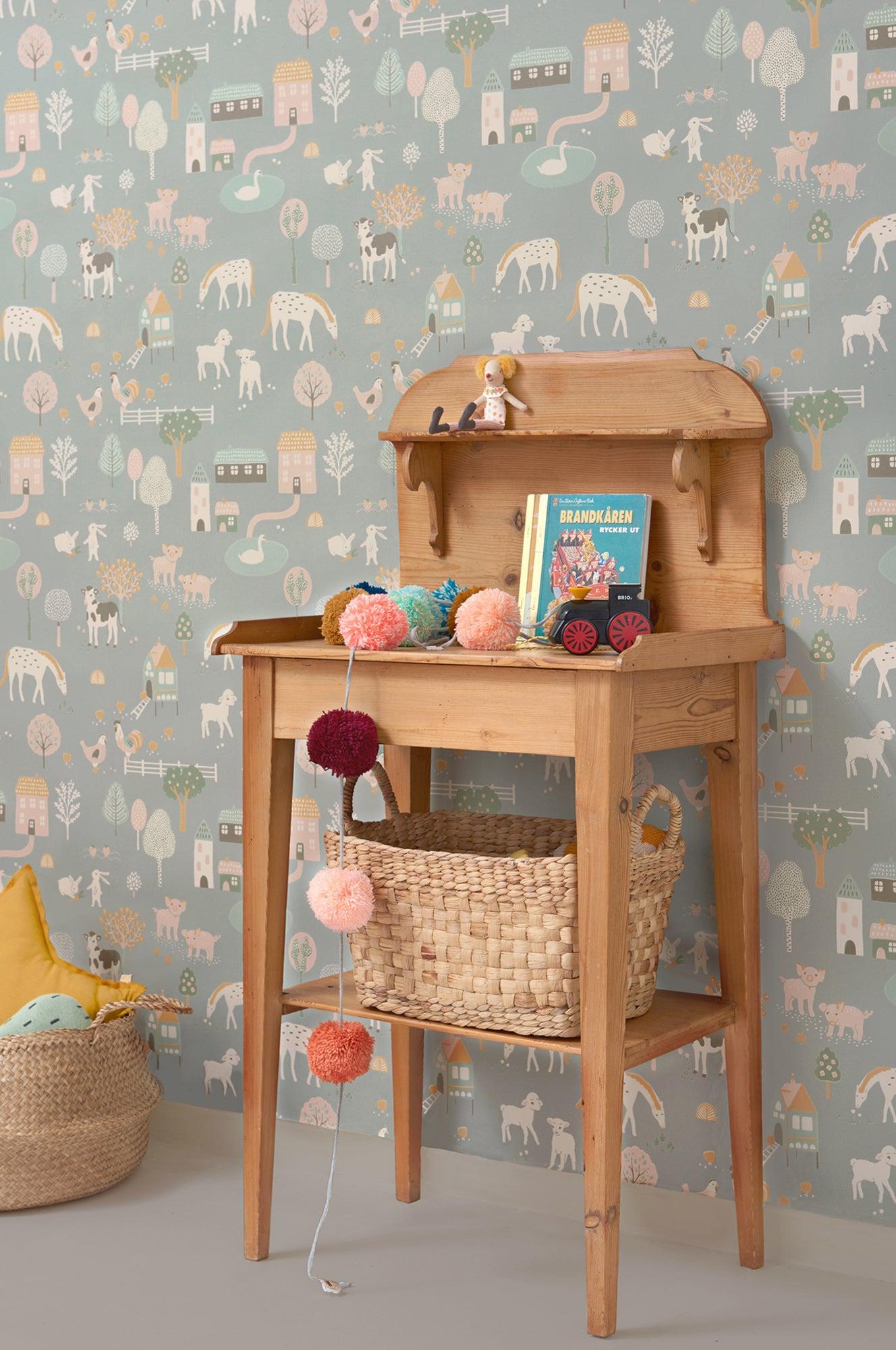 Majvillan - Tapete My Farm-Tapeten-Majvillan-TOJU Interior