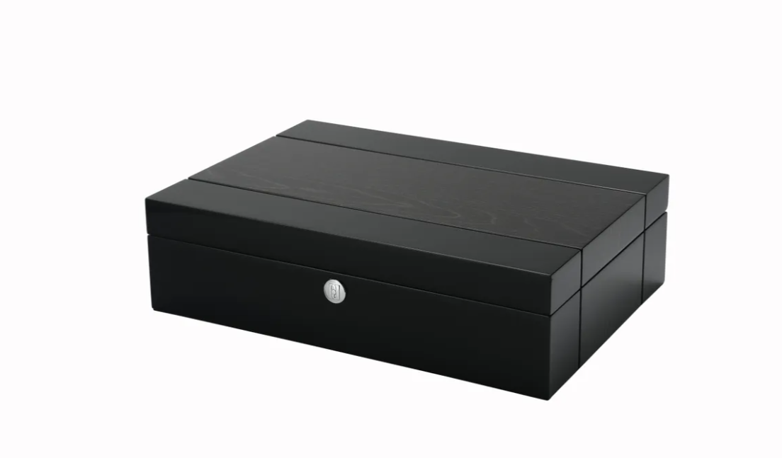 Paul Design - Uhrenbox Gentlemen 10-Uhrenbox-Paul Design-Black Apricot-TOJU Interior -20028