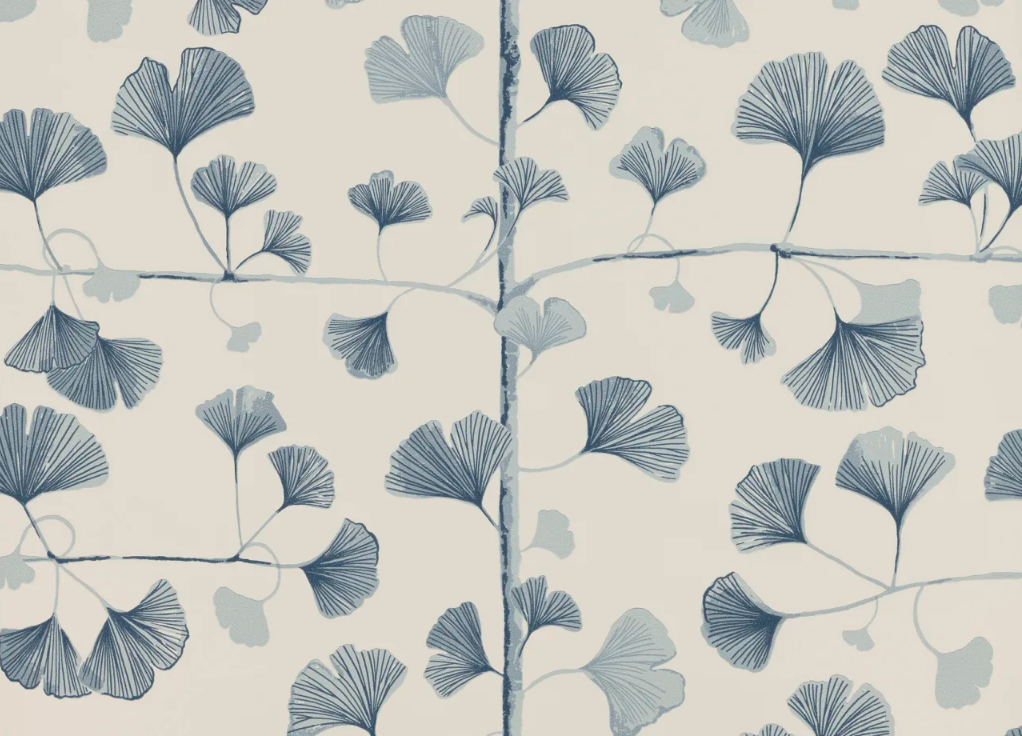 Sandberg - Tapete Ginkgo-Tapeten-Sandberg-Blue-TOJU Interior