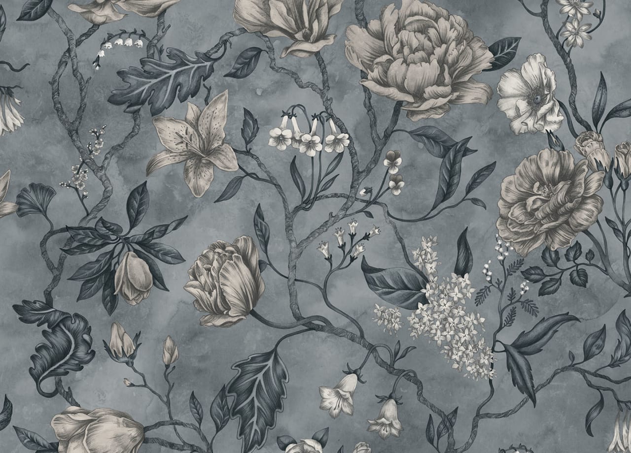 Sandberg - Tapete Linda-Tapeten-Sandberg-Misty Blue-TOJU Interior