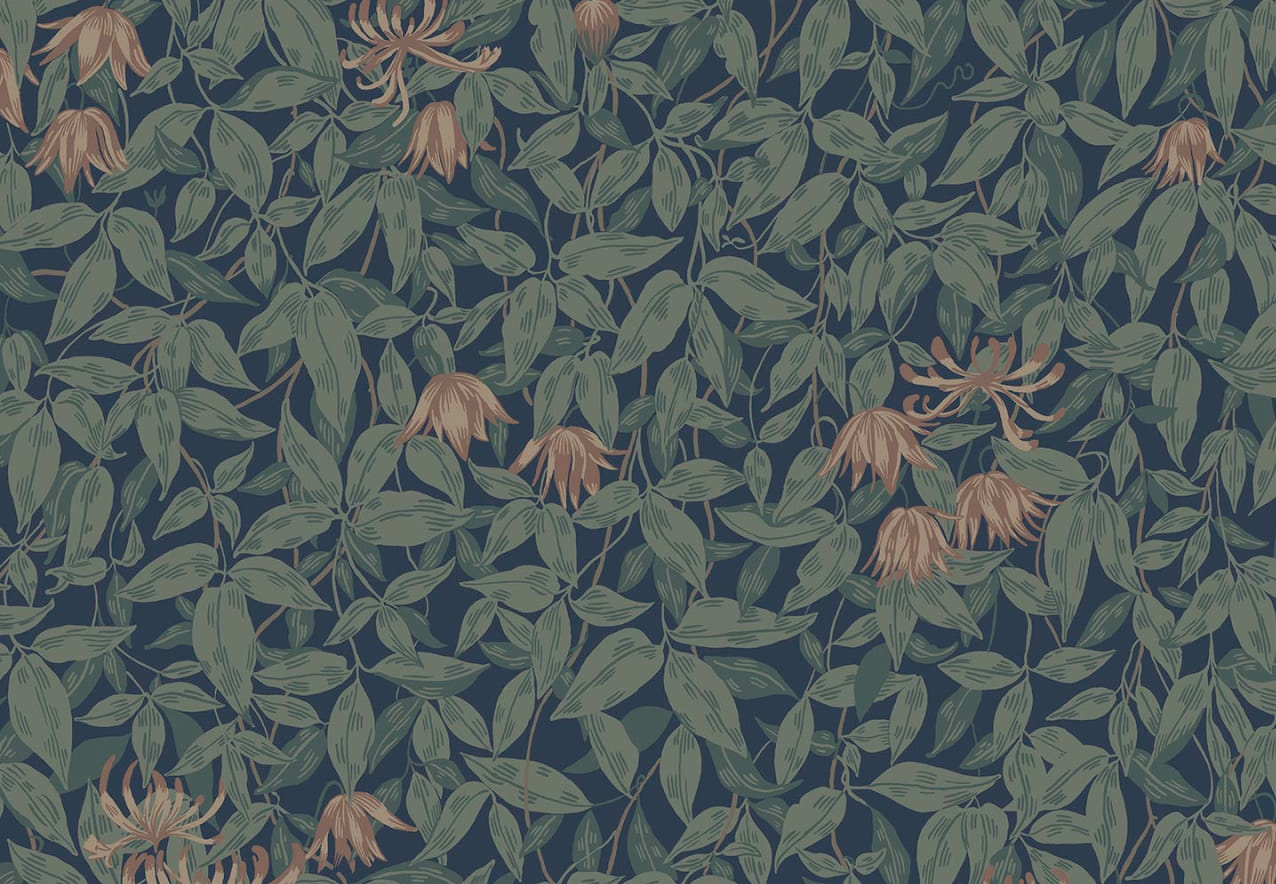 Sandberg - Tapete Linnea-Tapeten-Sandberg-Midnight Blue-TOJU Interior