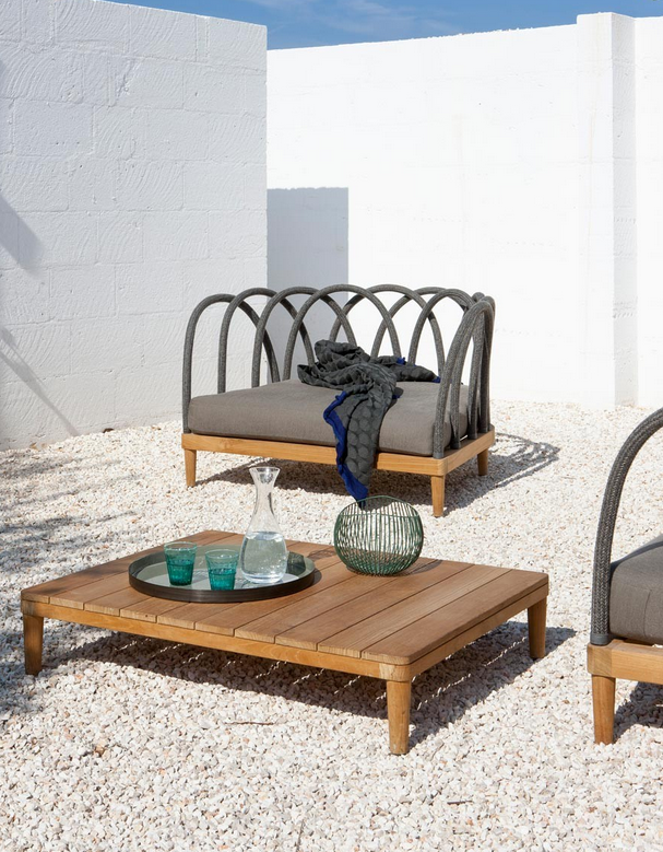 Unopiu - Couchtisch rechteckig Les Arcs aus Teakholz-Tisch-Unopiu-TOJU Interior