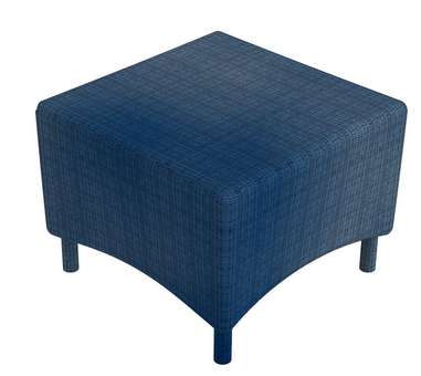 Unopiu - Gartentisch Capri aus WaProLace-Gartentisch-Unopiu-Blau-TOJU Interior