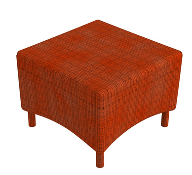 Unopiu - Gartentisch Capri aus WaProLace-Gartentisch-Unopiu-Rot-TOJU Interior