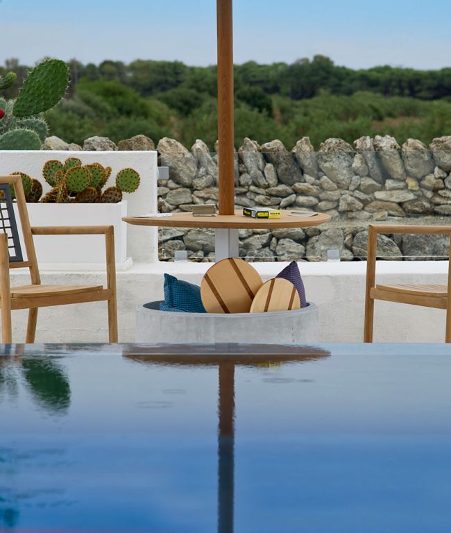 Unopiu - Sonnenschirmständer Lipari aus Beton Ø 85-Sonnenschirmständer-Unopiu-TOJU Interior