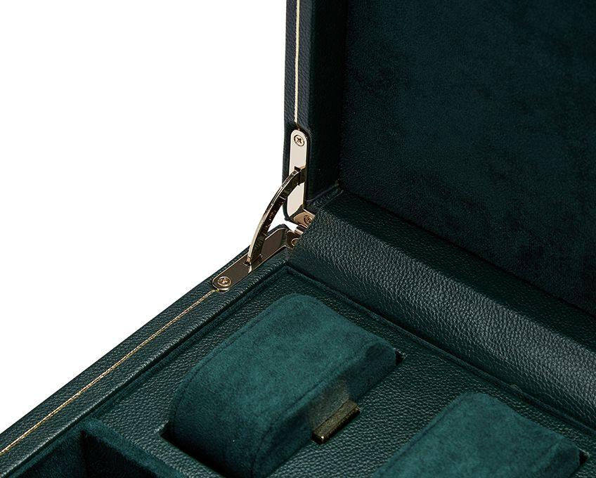 Wolf - Uhrenbeweger - British racing green Double Watch Winder-Uhrenbeweger-Wolf 1834-TOJU Interior