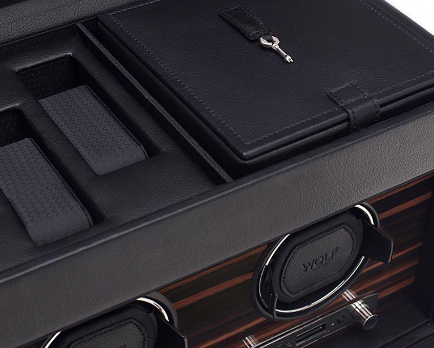 Wolf - Uhrenbeweger - Roadster double Winder with storage-Uhrenbeweger-Wolf 1834-TOJU Interior
