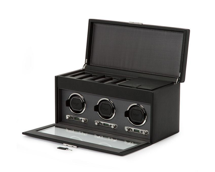 Wolf - Uhrenbeweger - VICEROY triple Winder with storage-Uhrenbeweger-Wolf 1834-TOJU Interior