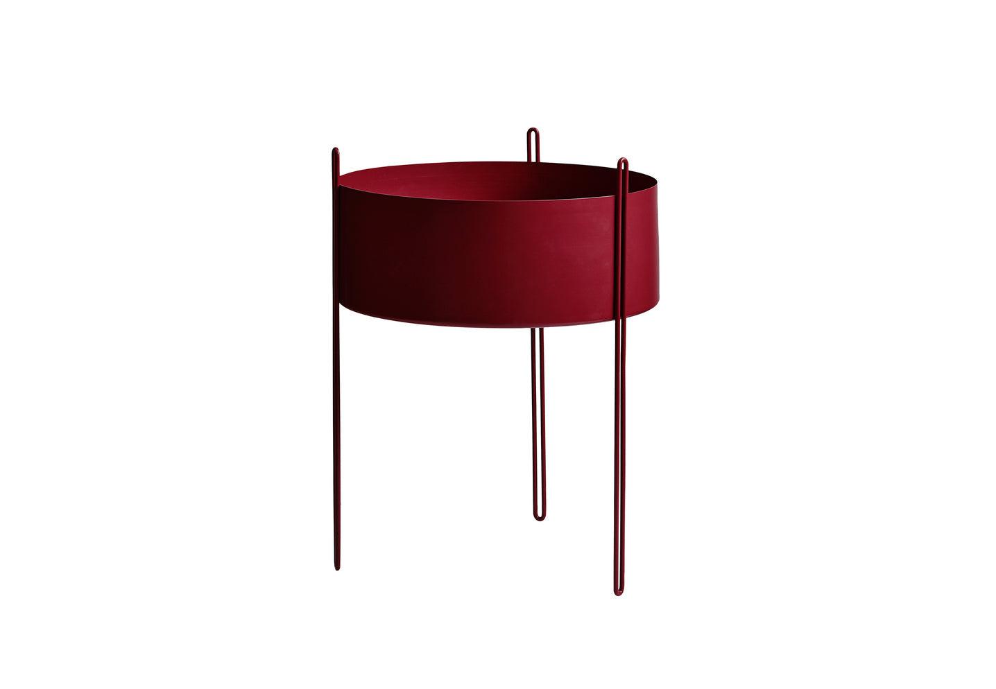 Woud - Pidestall Pflanzenbehälter-Blumentöpfe & Pflanzgefäße-Woud-Rot-TOJU Interior