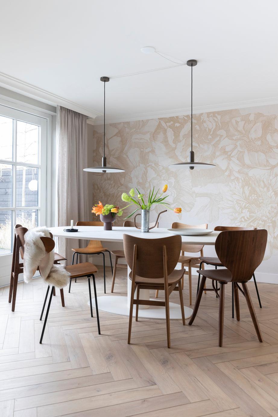 Woud - Pump Pendelleuchte, Ø 26 cm, schwarz / weiß-Leuchten-Woud-TOJU Interior