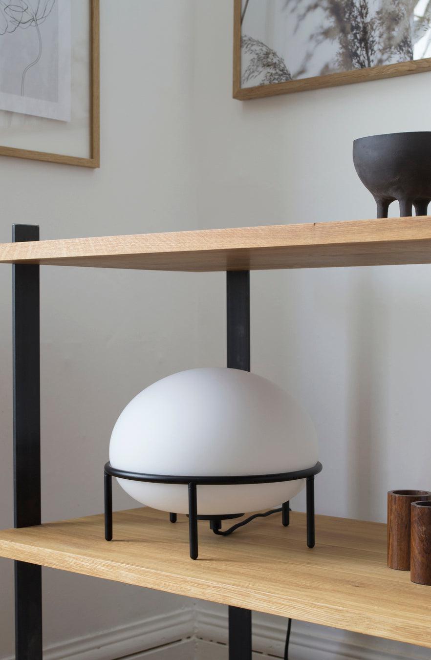 Woud - Pump Tischleuchte, Ø 24 cm, schwarz-Leuchten-Woud-TOJU Interior