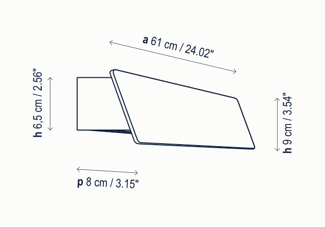 Bover - Wandleuchte - Alba 60 LED - TOJU Interior 