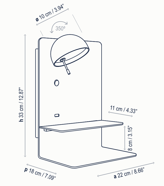 Bover - Wandleuchte Beddy A/04 - TOJU Interior 