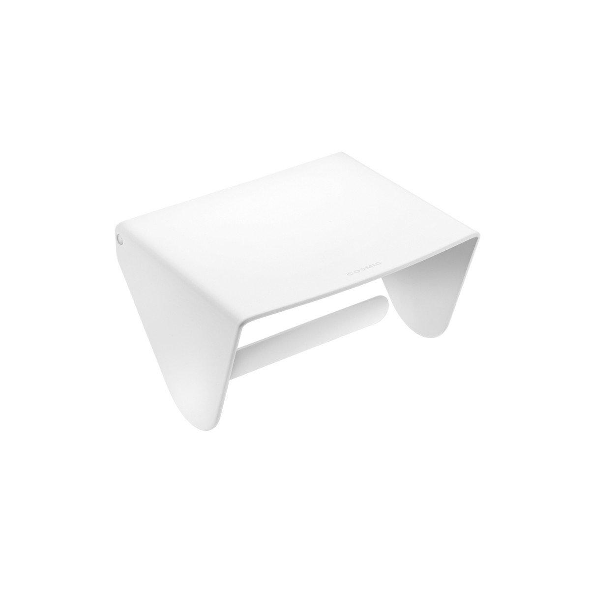 Cosmic- Papierrollenhalter Black & White mit Deckel-Toilettenpapierhalter-Cosmic-Weiß Matt-TOJU Interior