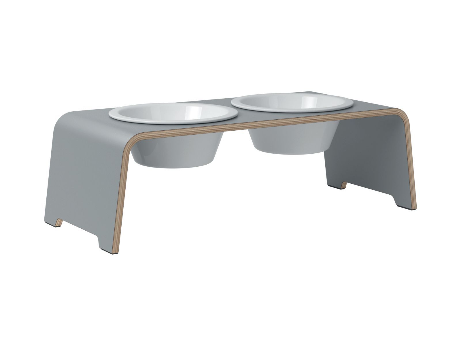 dogBar® M - HPL grau mit Porzellan-dogBar-TOJU Interior