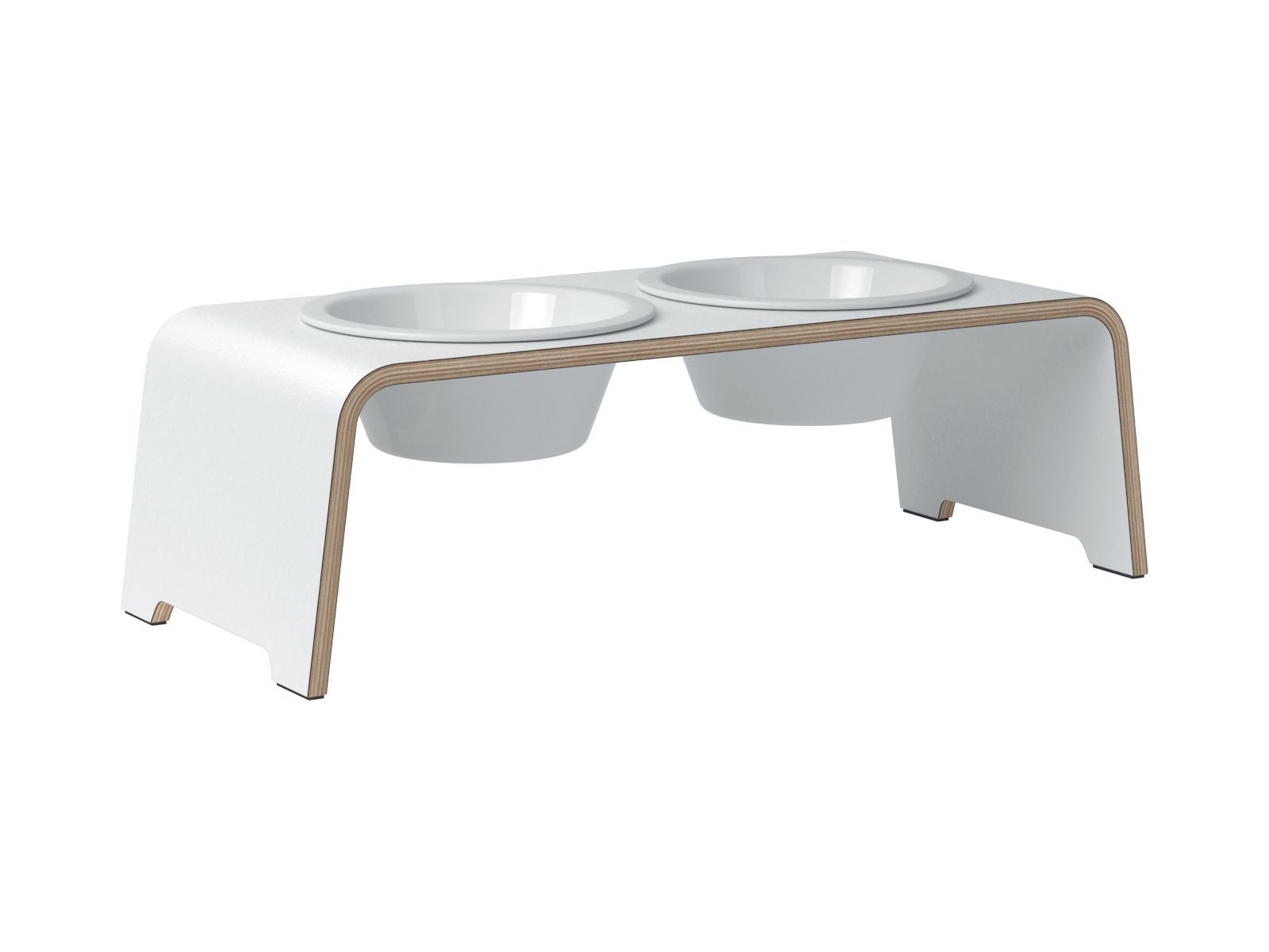 dogBar® M - HPL weiss mit Porzellan-dogBar-TOJU Interior