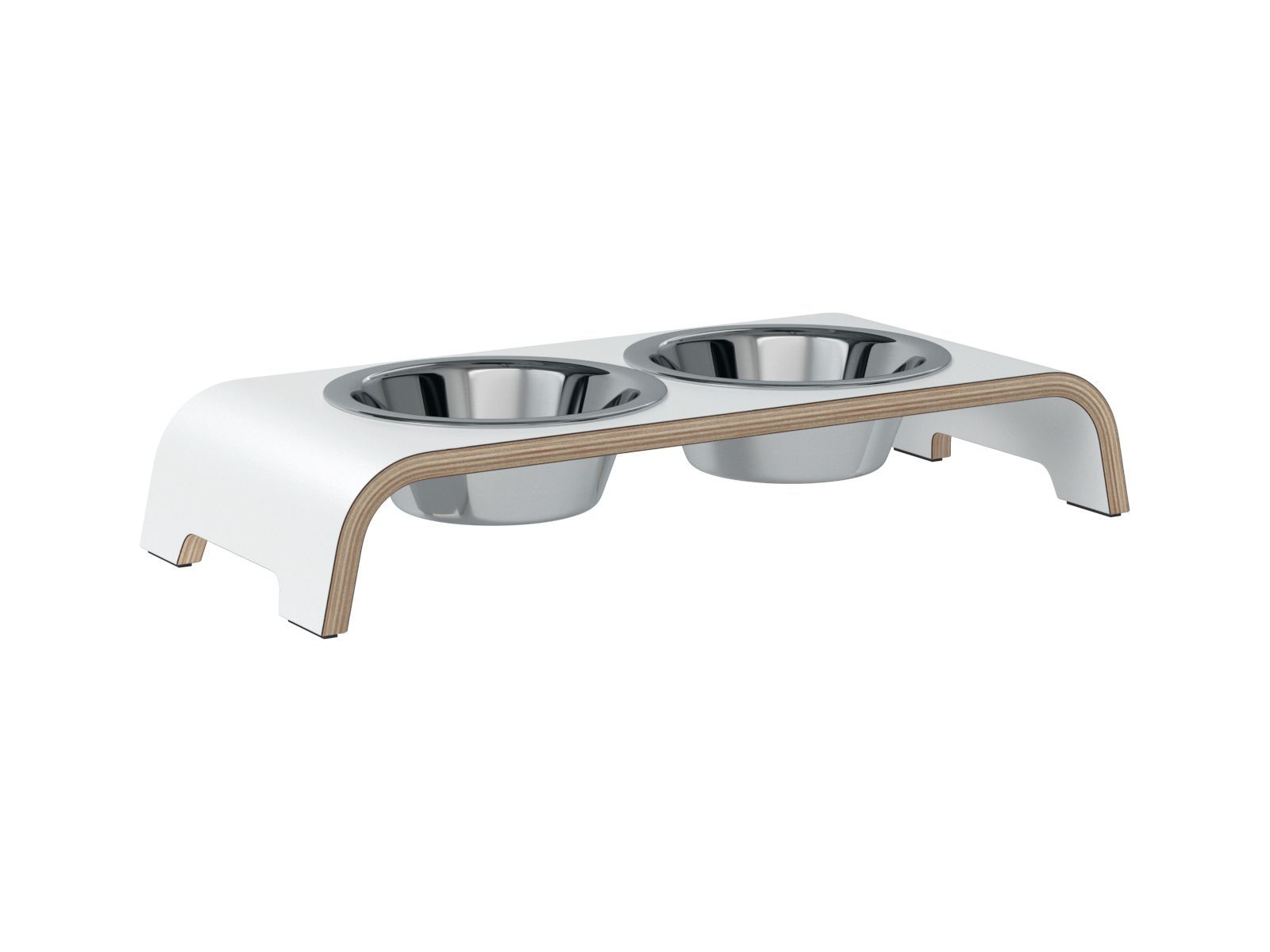 dogBar® S - HPL weiß mit Edelstahl-dogBar-TOJU Interior